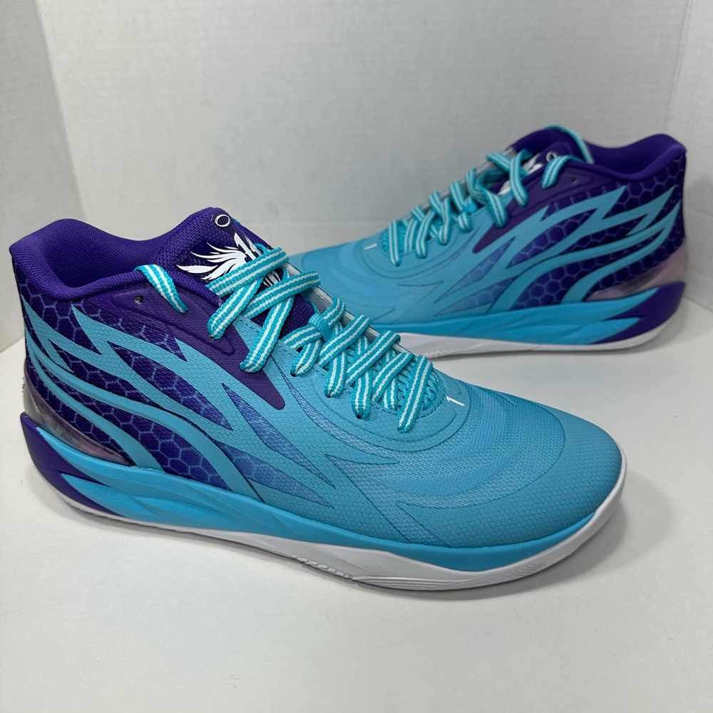 New Puma Lamelo Ball MB.02 Queen City Fade Basketball Shoes Violet Mens 11, 13